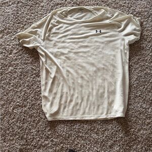 Under Armour Cream Short Sleeve Performance Tee